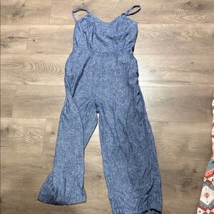 Old Navy Chambray Blue Jumpsuit